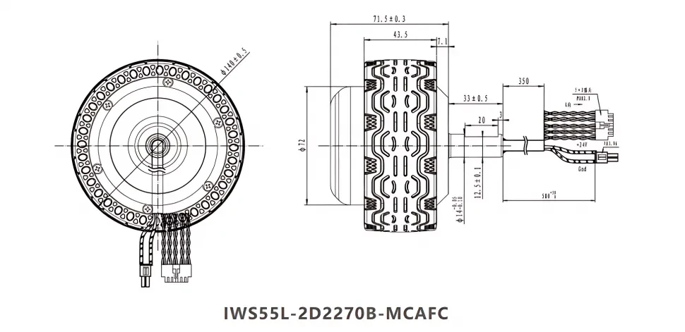 Чертеж IWS55L-2D2270B-MCAFC