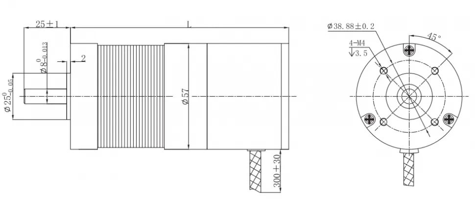 Чертеж FL57BL-IEX