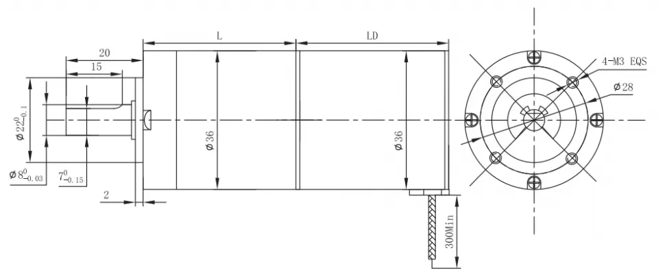 Чертеж FL36RBL-36JXE30K
