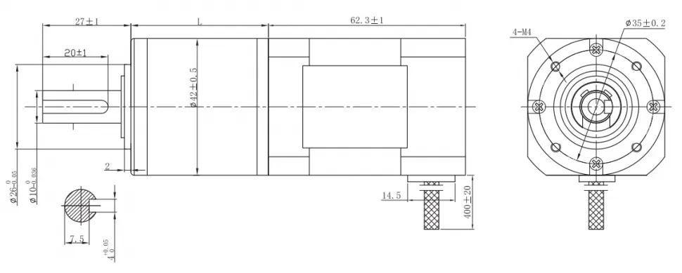 Чертеж FL42BLS60-42JM100K