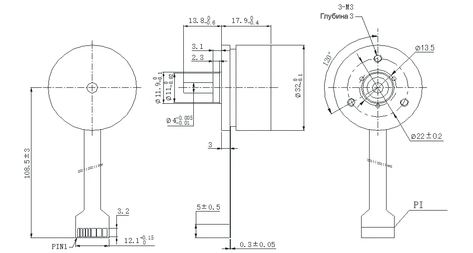 Чертеж FL32BLWA