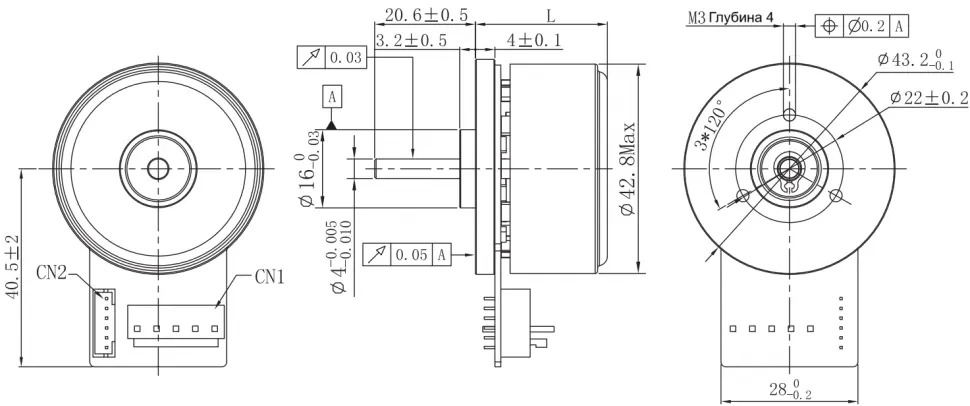 Чертеж FL45BLW