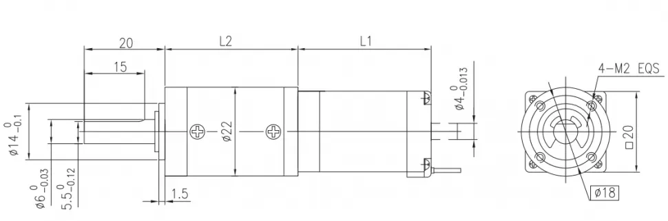 Чертеж 22JM20K-20STH