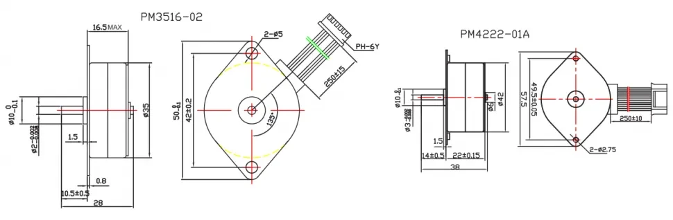 Чертеж PM35/42/49/57