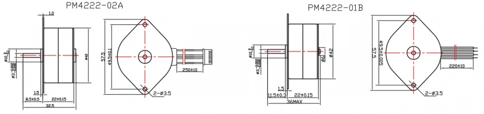Чертеж PM35/42/49/57
