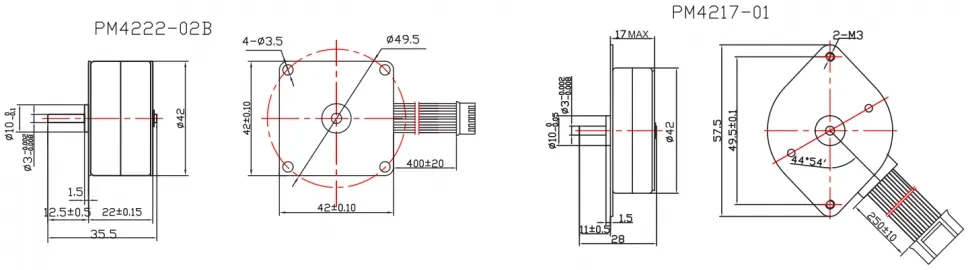 Чертеж PM35/42/49/57
