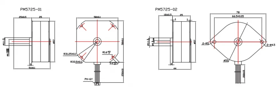 Чертеж PM35/42/49/57