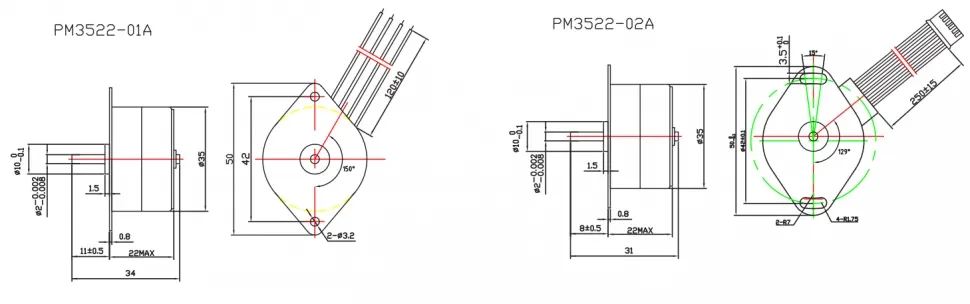 Чертеж PM35/42/49/57