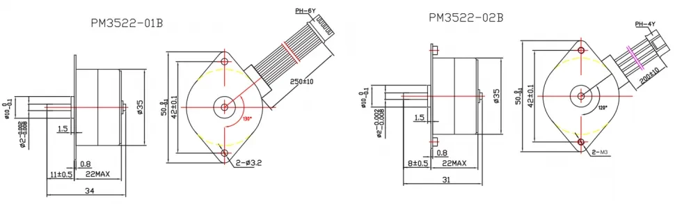 Чертеж PM35/42/49/57