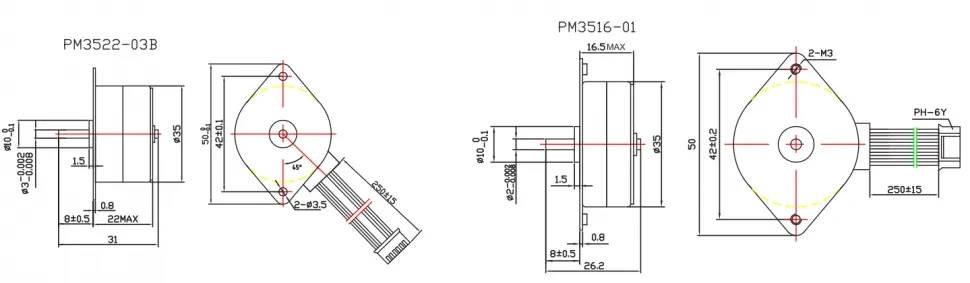Чертеж PM35/42/49/57
