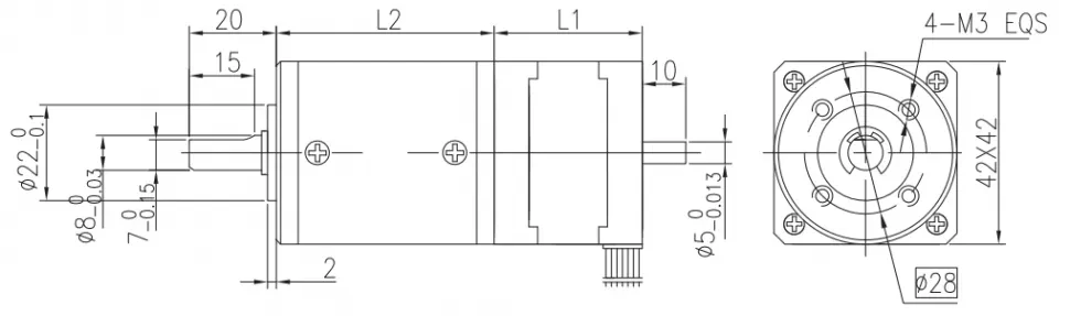 Чертеж 42JMGS100K-42STH