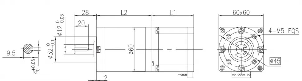 Чертеж 60JMS300K-60STH