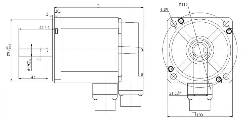 Чертеж FL100BLG