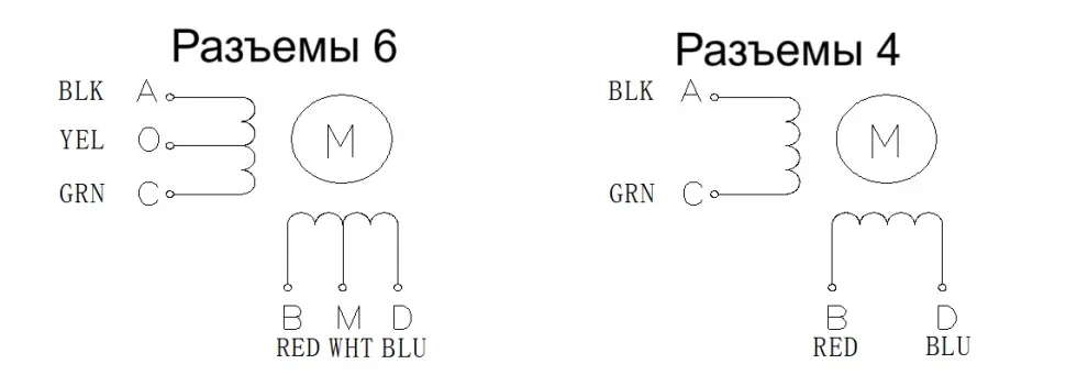 Схема подключения FL42STH (0.9°)