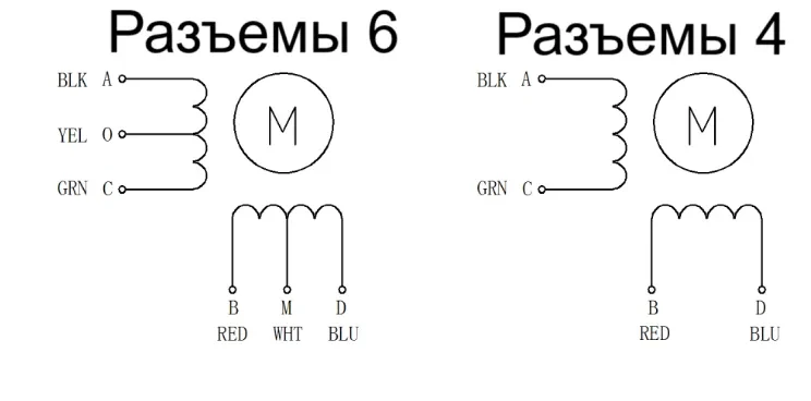 Схема подключения FL57STH (0.9°)