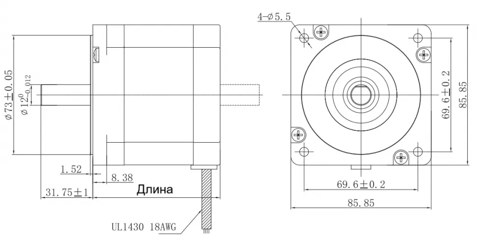 Чертеж FL86STH