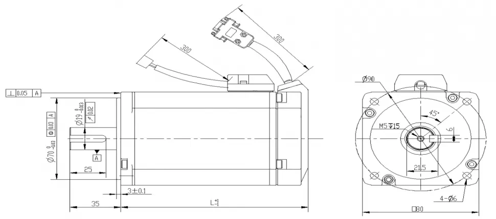 Чертеж FL80BLG