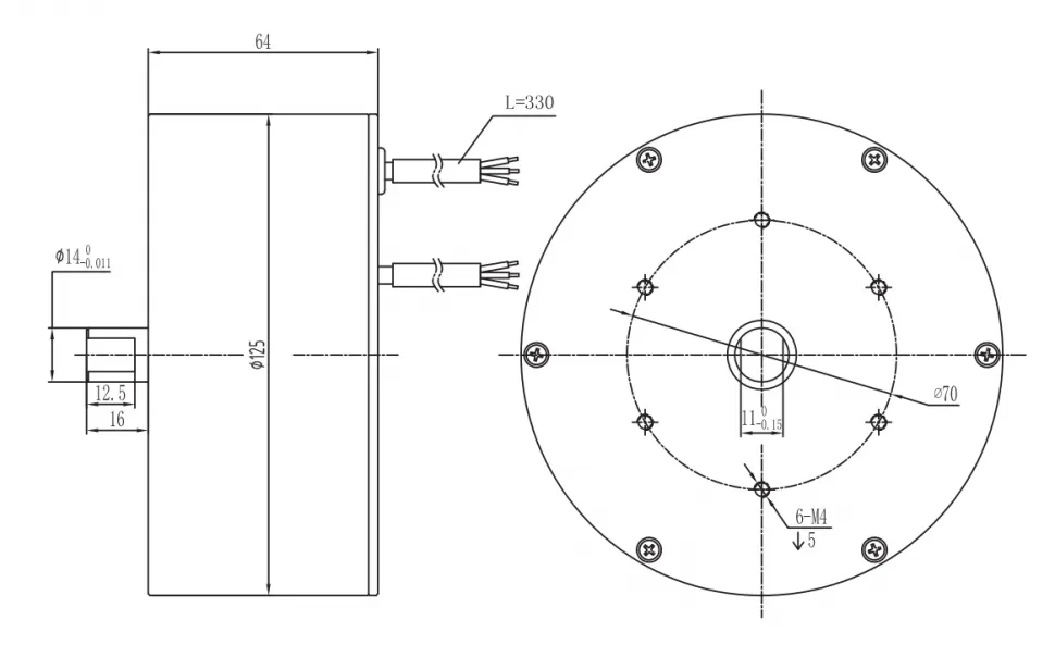 Чертеж FL125BL