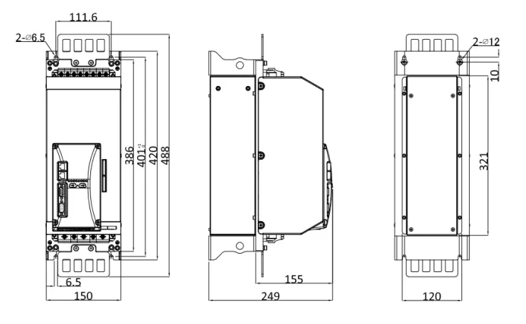 Чертеж AxN Size 3