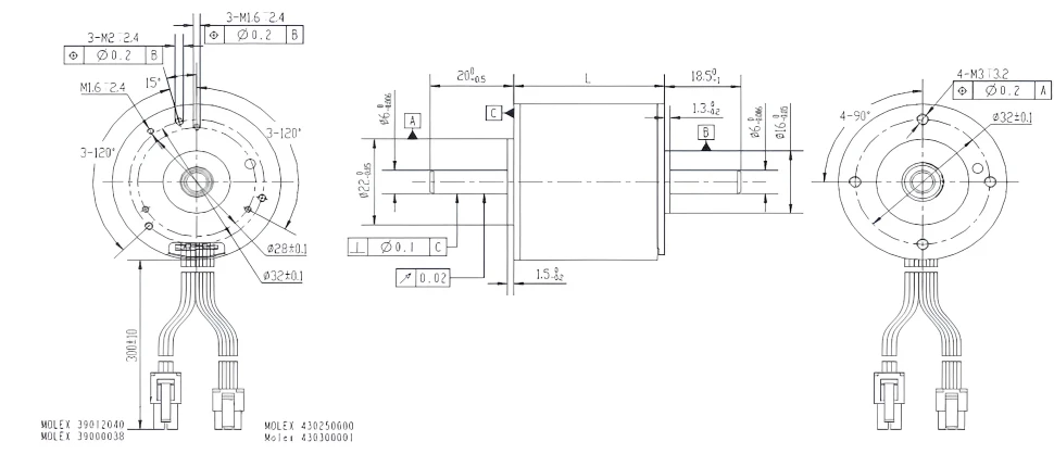 Чертеж FL40BL-Enhanced