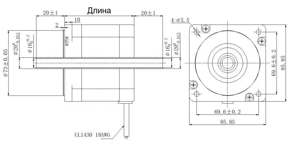 Чертеж FL86STH