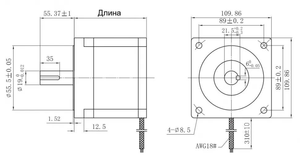 Чертеж FL110STH