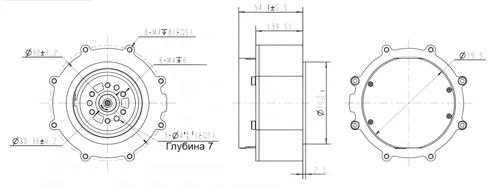 Чертеж iSVD110C-48V-410-A14-001-EN