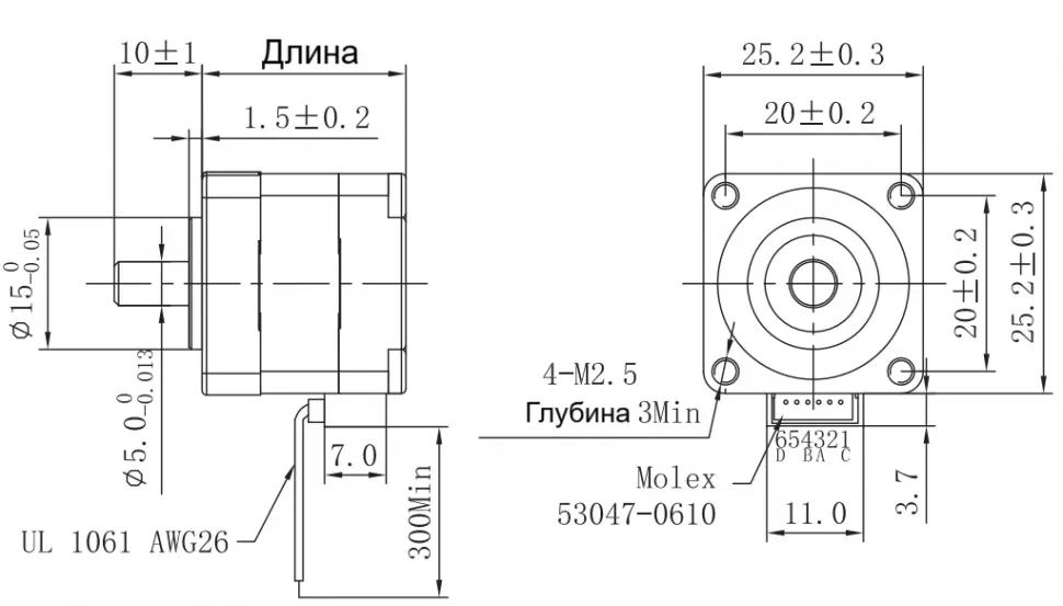 Чертеж FL25STH