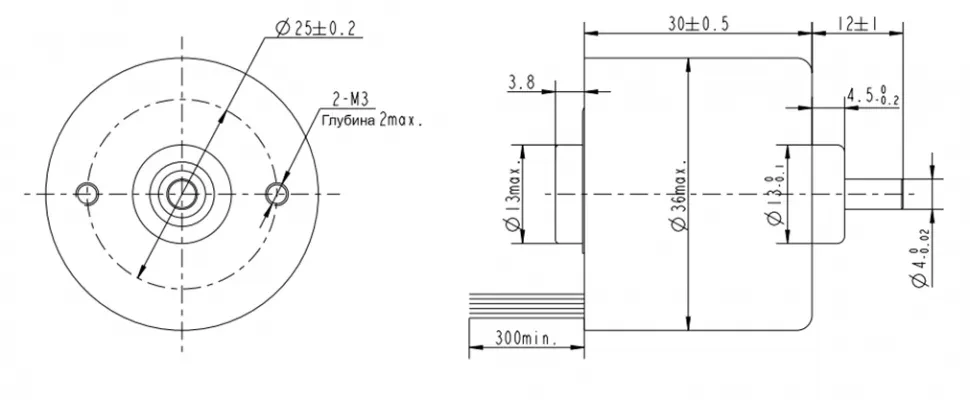 Чертеж FL36CBL-IE3