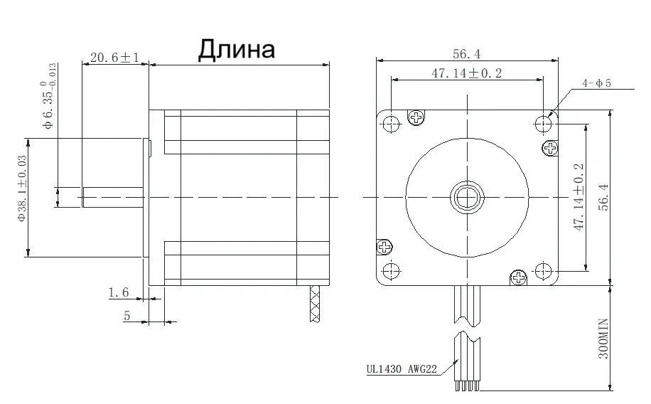 Чертеж FL57STH