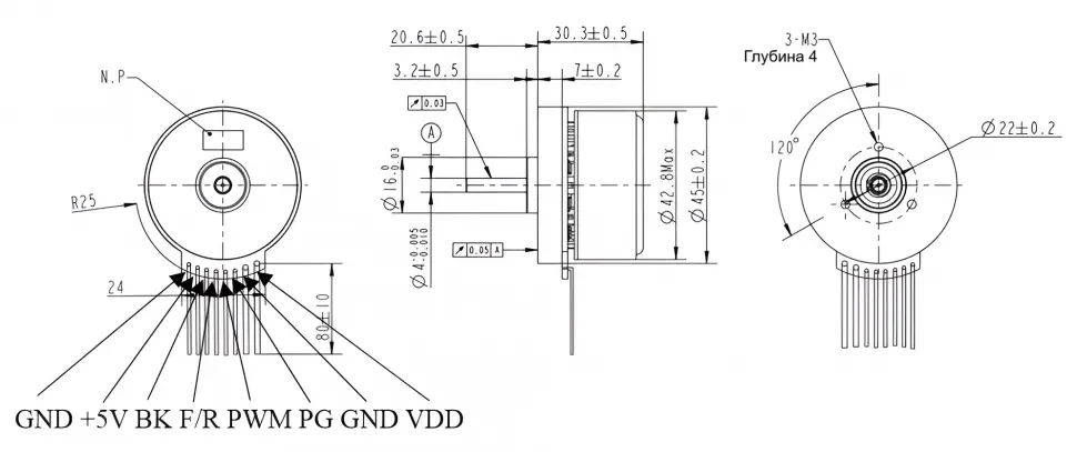 Чертеж iBLD45W-H-S