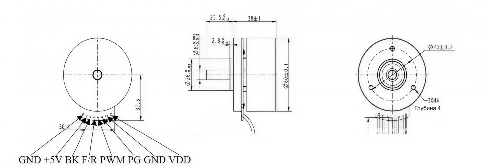 Чертеж iBLD60W-S