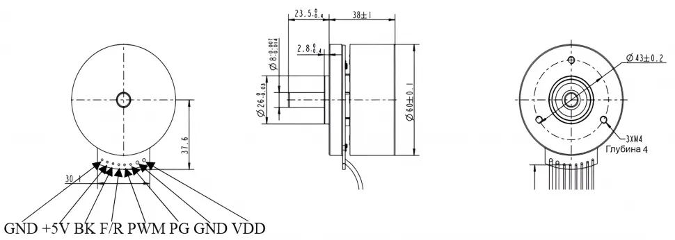 Чертеж iBLD60W-T